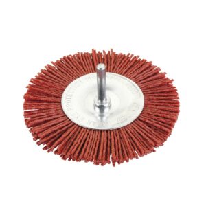 Cepillo circular abrasivo de nylon con vastago 75 mm. Alyco codigo 197655