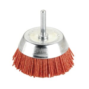 Cepillo taza abrasivo de nylon con vastago 50 mm. Alyco codigo 197660