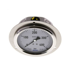 Manometro con glicerina Wika 213.53.063-D D-63 mm. 0
60 bar G 1/4" B dorsal borde frontal inox. codigo 8325120 - Imagen 2