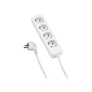 Base 4 enchufes sin interruptor 3x1,5 mm². 1,4 mts. Alyco codigo 199454