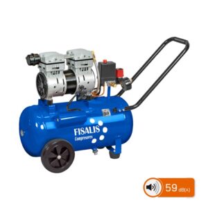Compresor de piston insonorizado sin aceite Fisalis Biruji-2 1,3 C.V. 24 litros 230 V.