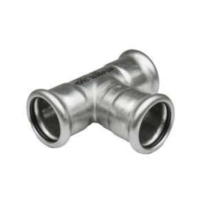 Te igual hembra prensar acero inoxidable A-316L D-42 mm.