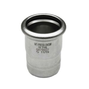 Tapon hembra prensar acero inoxidable A-316L D-18 mm.