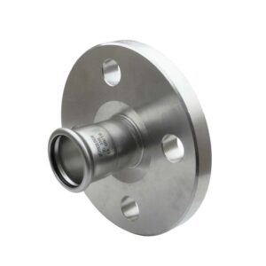 Brida adaptador prensar acero inoxidable A-316L D-22 mm.