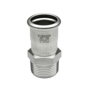 Union macho prensar acero inoxidable A-316L D-35x1" mm. - Imagen 3