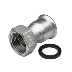 Racor 2 piezas hembra prensar acero inoxidable A-316L D-42x1-1/2" mm. - Imagen 4