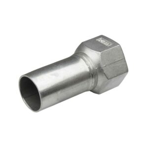 Conector hembra prensar acero inoxidable A-316L D-28x3/4" mm.