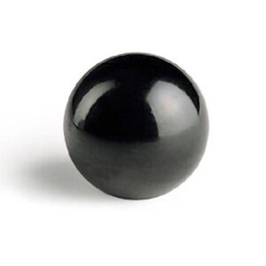 Esfera lisa DIN-319 rosca directa resina negra D-45 mm. M-12