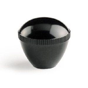 Mando pomo rosca directa resina negra D-35 mm. M-10