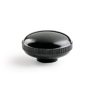 Pomo roscado resina negra D-31 mm. M-8 - Imagen 1