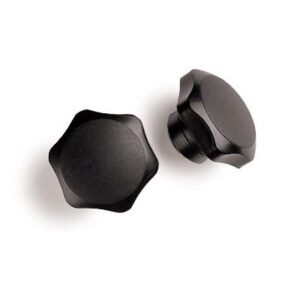 Star-stub casquillo roscado laton resina negra D-33 mm. M-8