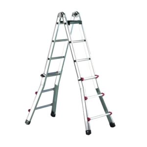 Escalera telescopica transformable Escalisima Svelt 7+7 peldaños ESC7E