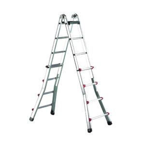 Escalera telescopica transformable Escalisima Svelt 9+9 peldaños ESC9 - Imagen 2