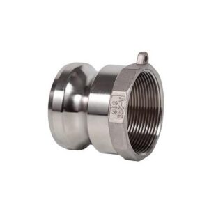 Adaptador macho Camlock tipo A aluminio rosca hembra 4" - Imagen 1