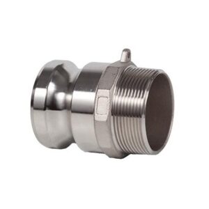 Acoplamiento macho Camlock tipo F a/inox. rosca macho 1-1/2"