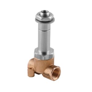 Electrovalvula accionamiento directo Aignep 3/2 N.C. 1/4" laton NBR 4 mm. 02F03304N0