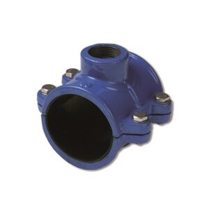 Collarin de toma fundicion para tuberia PVC/PE D-110 1/2''