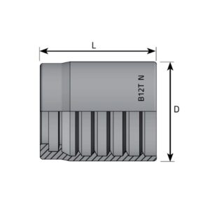 Casquillo prensar acero UNIF (R1T-R2T) 5/16"