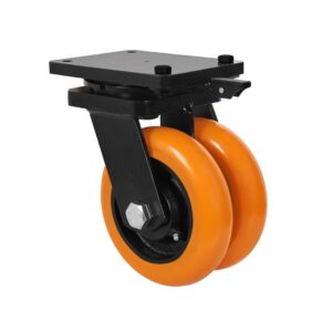 Rueda poliuretano giratoria con bloqueo direccional Alex diametro 150 mm. 2-0043 - Imagen 1