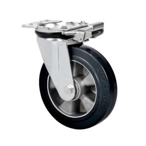 Rueda goma giratoria con bloqueo direccional Alex diametro 200 mm. 2-0403 - Imagen 1