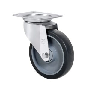 Rueda goma giratoria Alex diametro 80 mm. 2-5193